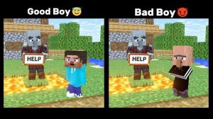 ПЛОХИШ ПРОТИВ ДОБРЯКА! МАЙКРАФТ МУЛЬТИК ПОДБОРКА ПРИКОЛОВ TIK TOK РЕАКЦИЯ