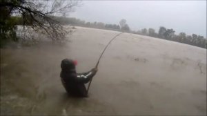 Ловля сома на спиннинг. Экстремальная рыбалка на сома.