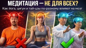 Что лучше для мозга: ЙОГА, ЦИГУН, ТАЙ-ЦЗЫ или МЕДИТАЦИИ? Как восточные практики влияют на мозг