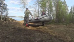 Рыбалка в Глухой Карельской тайге!Взяли Спининги,сетки!Есть крокодильчик!