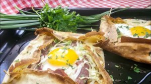 Французское утро - креп галет на Завтрак, который можно взять с собой