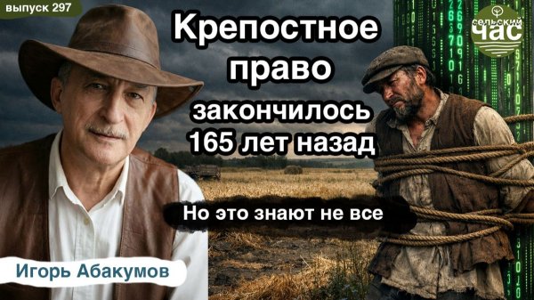 Крепостное право закончилось... Сельский час #297 (Игорь Абакумов)