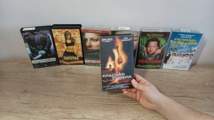 Обзор на vhs Видедеокассеты в боксах.