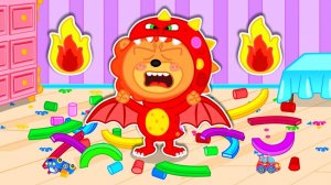 СЕМЕЙКА ЛЬВОВ. ПОЧЕМУ РЕБЁНОК ПЛАЧЕТ. МУЛЬТИК ДЛЯ ДЕТЕЙ