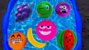 Учим Названия Овощей и Фруктов | Мультик Для Малышей | Развивающий Мультик Для Детей | Играем в Воде