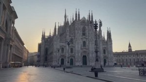 Прогулка по Милану, Италия | Городской шум в атмосфере покоя для спорта, медитаций и фона