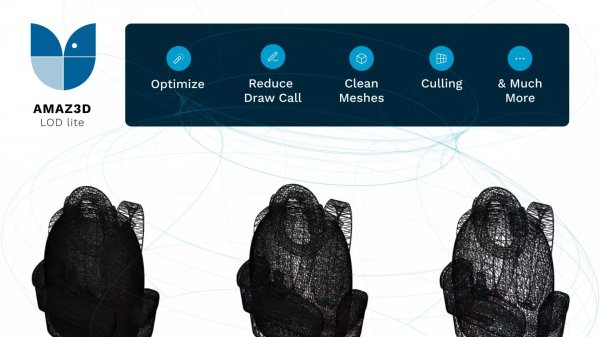 Asset Unity - AMAZ3D LOD lite (озволяет создавать LODS 3D-сетки непосредственно в Unity)