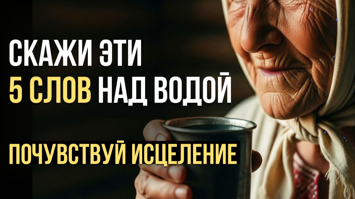СКАЖИ эти простые 5 СЛОВ НАД ВОДОЙ И ПОЧУВСТВУЙ ЧУДО ИСЦЕЛЕНИЯ!