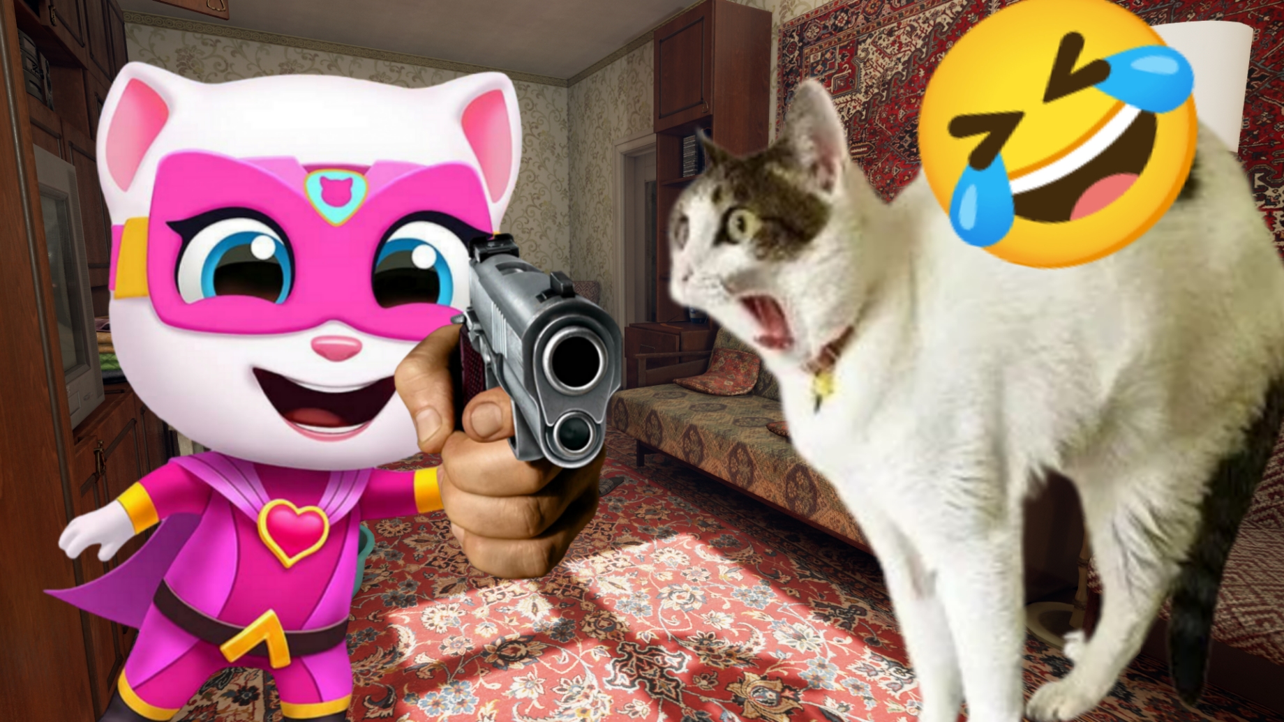 Смешные видео про кошек и собак Лучшие смешные видео про животных 1