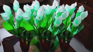 Как сделать Цветы из пластиковых бутылок и стаканчиков!
