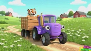 СИНИЙ ТРАКТОР ЕДЕТ ПО ПОЛЯМ - СБОРНИК ЛЮБИМЫХ ПЕСЕНОК И МУЛЬТИКОВ - МУЛЬТИКИ ДЕТЯМ И МАЛЫШАМ