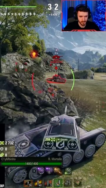 КЛУМБА В ШОКЕ ОТ AMX CDC RAFALE MORTELLE #shorts #c1ymba #клумба #wot #миртанков