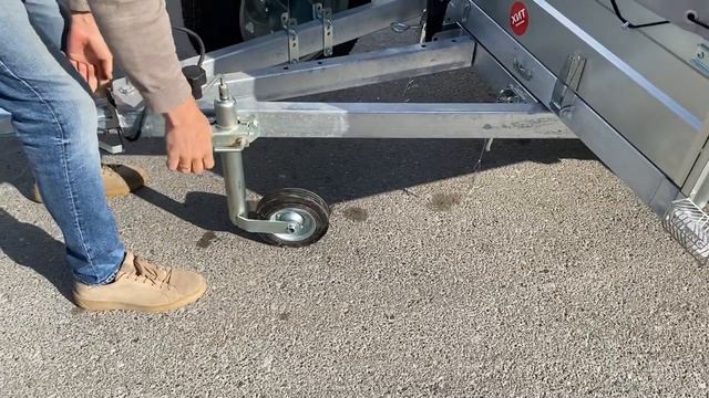 Двухосный прицеп «Викинг Про 1535» с кузовом 3,5x1,5 оцинкованный, самосвальный с удлинителем дышла смотреть онлайн