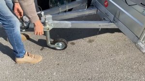 Двухосный прицеп «Викинг Про 1535» с кузовом 3,5x1,5 оцинкованный, самосвальный с удлинителем дышла