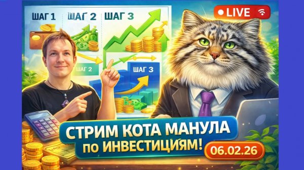 СТРИМ КОТА МАНУЛА ПО ИНВЕСТИЦИЯМ В ДОЛЛАР И АКЦИИ