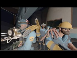 солдаты убегают от монстра