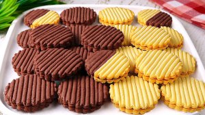 Минутное печенье к чаю! Вкуснее, чем в магазине! Простой и красивый рецепт!