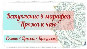 Вступление в марафон "Пряжа к чаю", организованный Аней Желудковой ❤️