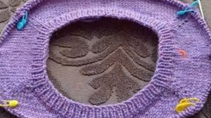 Росток в реглане , ч.2, вяжу не по правилам.