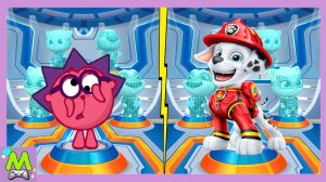 Смешарики и Щенячий Патруль в Игровых Бегалках.Крош и Маршал в Гонках на Скорость