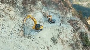 Строим ГРАНДИОЗНУЮ горную дорогу с помощью экскаватора | Экстремальное строительство в дикой природе