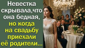 Невестка скрывала, что она детдомовская и бедная. Но когда на свадьбу приехали её «родители»,