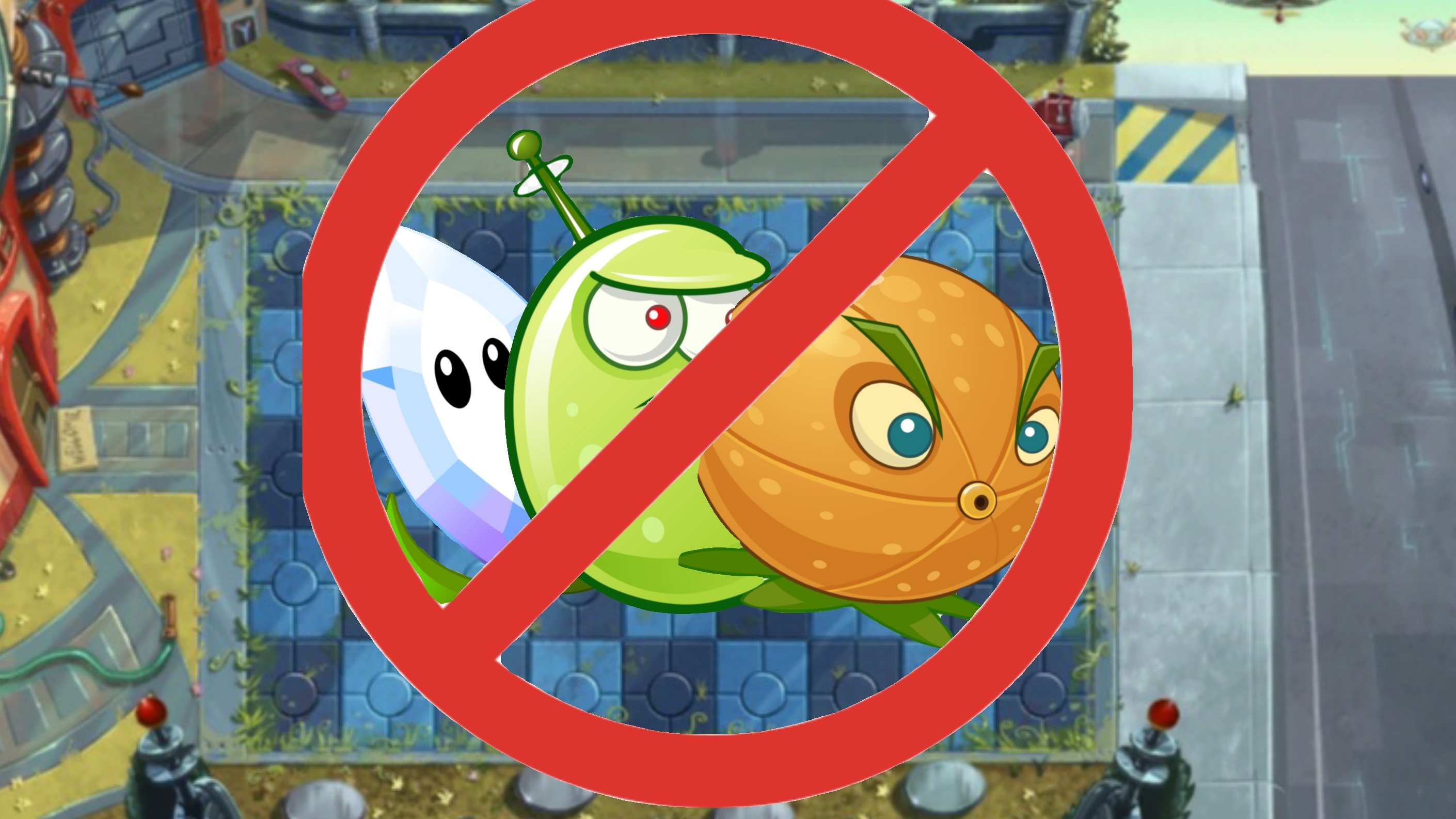 я прошёл всю локацию далёкое будущее используя только нестреляющие растения!