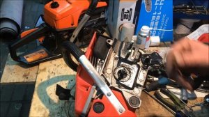 Ремонт масло привода на китайской бензопиле ...!)