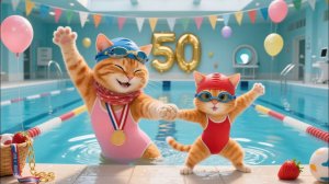 Большая коллекция приключений мамы-кошки и котенка в тигровой шляпе —50 серий!#кошки #забавные #милы