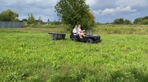 Мини джип Mini Rover с прицепом