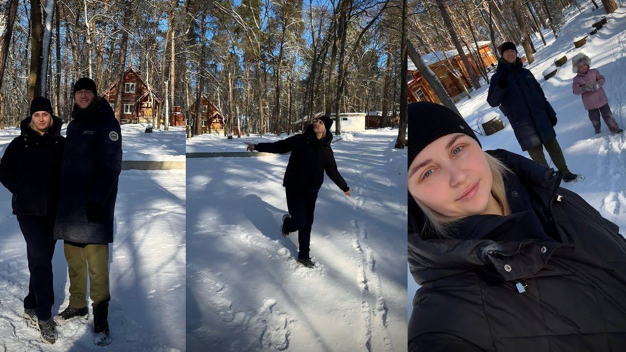 Уехали в зимнюю сказку | катаемся на ватрушках в лесу | выходной за городом