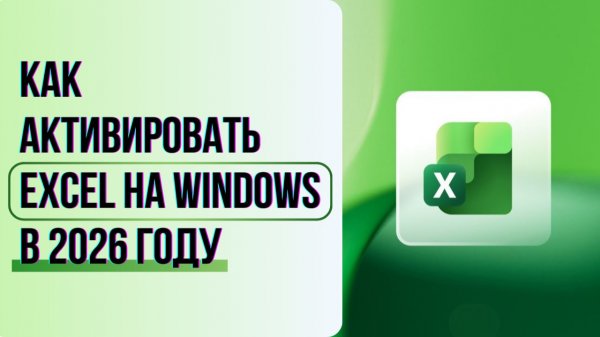 Как активировать Excel на Windows в 2026 году