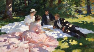 Визуальные поэмы - Клод Моне "Праздник во французском саду, летняя мечта о свете, вине и кружевах"