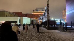 ЗИМНЯЯ МОСКВА ❄️ Спокойная прогулка под сильным снегопадом