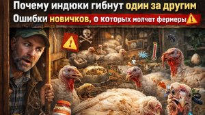 Почему индюки гибнут один за другим Ошибки новичков о которых молчат фермеры ⚠️🦃