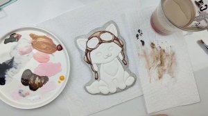 Лисёнок летчик 23 февраля рисуем на прянике