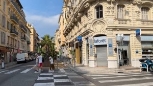 Франция 🇫🇷[4К] Ницца-Лазурный берег, красивый город, пешие прогулки по городу.