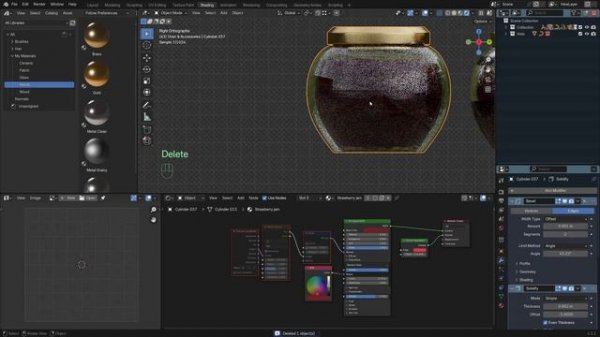 Stylized Kitchen Course in Blender p142 SK_S3_C35 Jam Jars