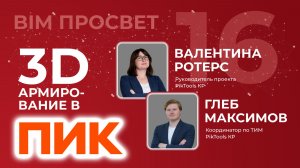 Как армируют в ревит в ПИК? Рассказали Валентина Ротерс и Глеб Максимов. BIMTeam. PikTools КР.