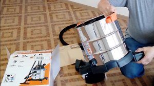 Распаковка и сборка строительного пылесоса на 20 литров 1400 Вт. Часть 1 и 2