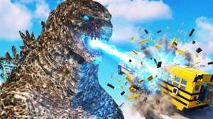 Мультики для детей. Про годзиллу и машинки