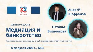 Медиация в спорах о банкротстве