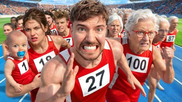 Люди От 1 До 100 Лет Участвуют В Гонке За $250 000!