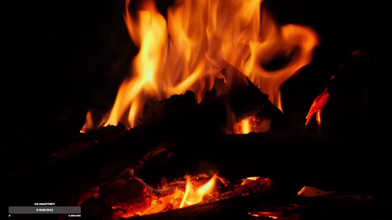 Ночная симфония костра в лесу (Звук костра Live для сна) смотреть онлайн