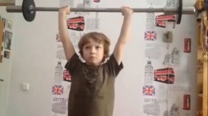 Отжимания и жимовой швунг - Егор Зобач 6 лет