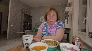 Немного приболела/На ужин Картошка с селедкой