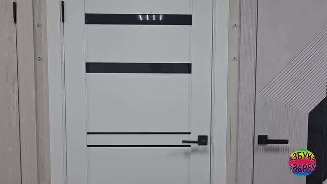 Межкомнатные двери Некст 26 Аляска Black gloss (СК)