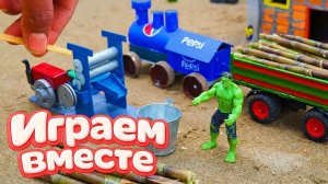 МУЛЬТИКИ ПРО ФЕРМУ С СУПЕРГЕРОЯМИ 🦖 ХАЛК ПОМОГАЕТ НА ФЕРМЕ ДЛЯ ДЕТЕЙ 11