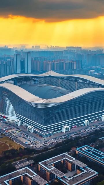 Глобальный центр Чэнду, крупнейшее монолитное здание в мире #chengduchina