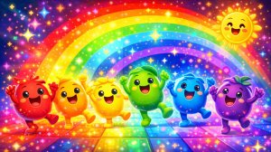 Цвета радуги -  волшебная высококонтрастная анимация для малышей 🌈👶✨